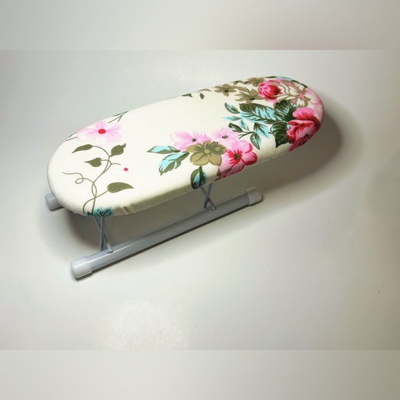Mini Floral Foldable Portable Ironing Board Dorm Desktop Travel Compact Small - Picture 1 of 6